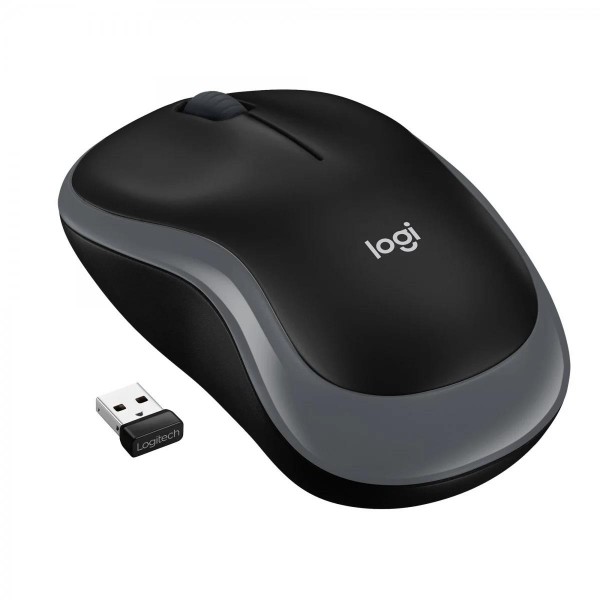 MOUSE LOGITECH M185 WLESS SWIFT GRAY