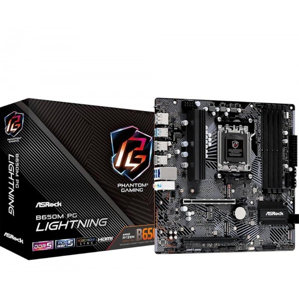 MBOARD ASROCK B650M PHANTOM GAMING LIGHTNING AM5