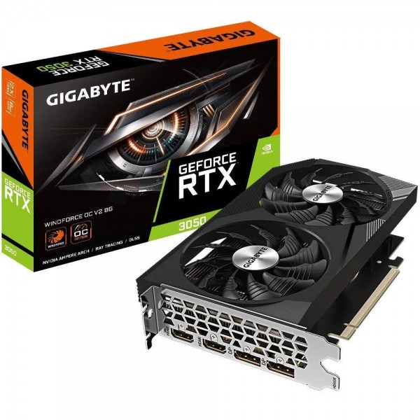 VGA GIGABYTE RTX 3050 8GB WINDFORCE OC
