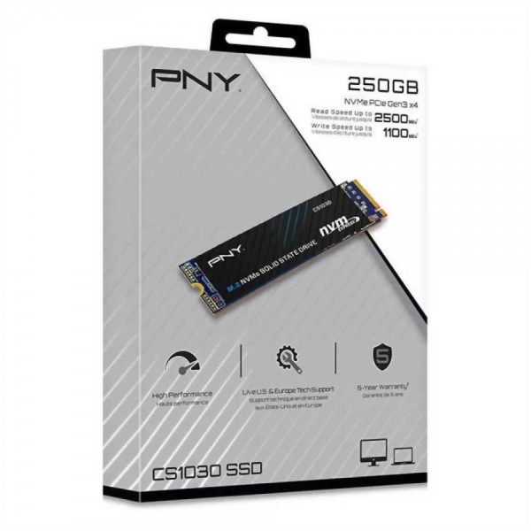 SSD M.2 PNY 250GB CS1030 PCIe3 NVMe