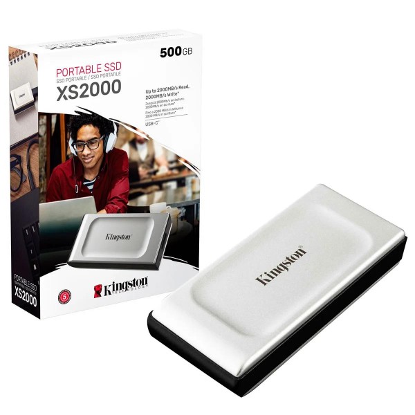 EXT SSD KINGSTON 500GB XS2000 USB3.2 USB C