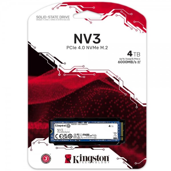 SSD M.2 KINGSTON 4TB NV3 PCIe 4.0 MVMe