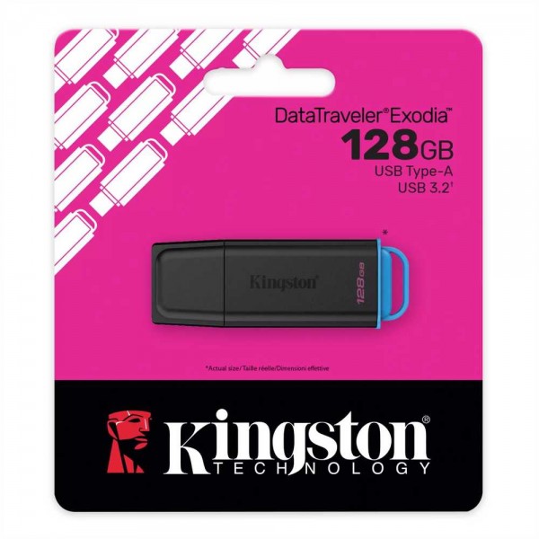 USB RAM KINGSTON 128GB EXODIA GEN2 USB 3.2