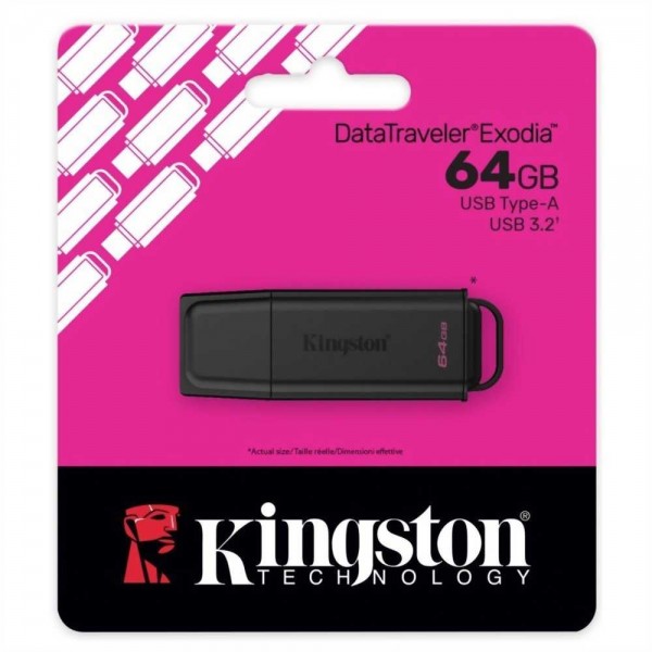 USB RAM KINGSTON 64GB EXODIA GEN2 USB3.2