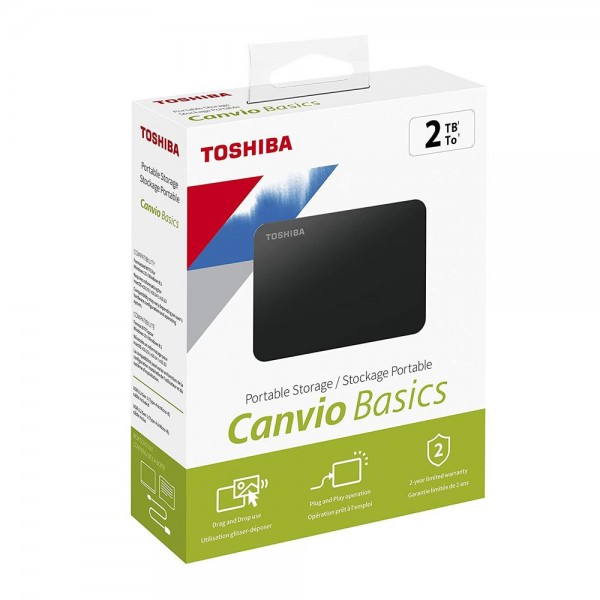 EXT HDD TOSHIBA CANVIO 2TB 2.5" USB 3.0 BLACK