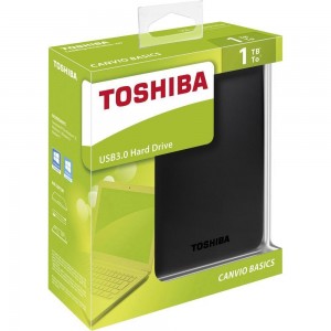 EXT HDD TOSHIBA 1TB CANVIO 2.5" USB 3.0 BLACK