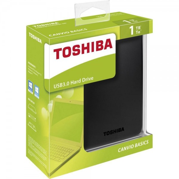 EXT HDD TOSHIBA 1TB CANVIO 2.5" USB 3.0 BLACK EXT HDD TOSHIBA 1TB CANVIO 2.5" USB 3.0 BLACK