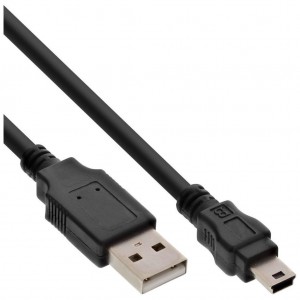 CABLE USB 2.0  AMale-Male mini 5pin 2m