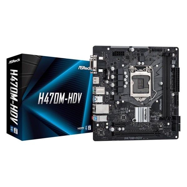 MBOARD ASROCK H470M HDV s1200 mATX MBOARD ASROCK H470M HDV s1200 mATX