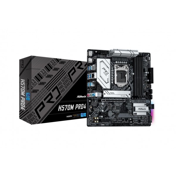 MBOARD ASROCK H570M PRO4 s1200 mATX MBOARD ASROCK H570M PRO4 s1200 mATX