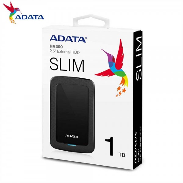 EXT HDD ADATA 1TB HV300 USB3 BLACK