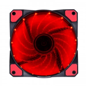 FAN AKYGA 120MM BLACK RED LED