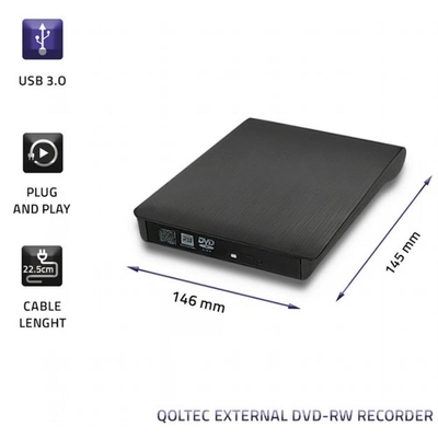 EXT DVD-RW QOLTEC USB3