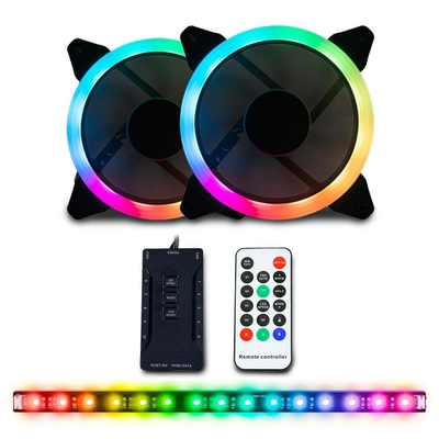 FAN KIT 2x SPECTRUM 120mm + LED STRIP + CONTROL