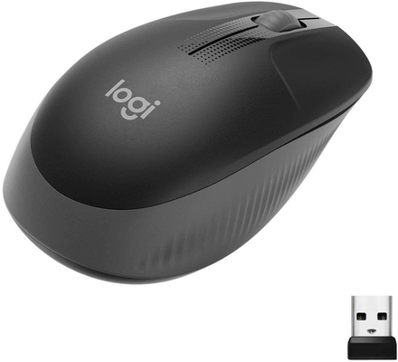 MOUSE LOGITECH M190 WIRELESS BLACK/GREY