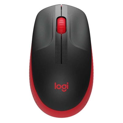 MOUSE LOGITECH M190 WIRELESS BLACK/RED