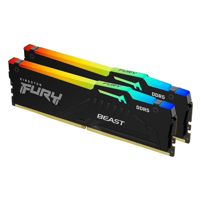 RAM KINGSTON DDR5 32GB (2X16) 5200MHz FURY BEAST RGB