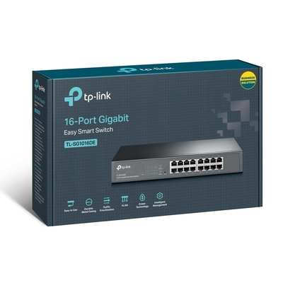 SWITCH TP-LINK 16P 1000 SMART RACKABLE TL-SG1016DE