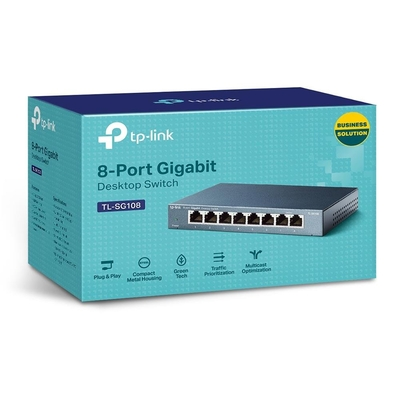 SWITCH TP-LINK 8p 1000  METAL V3 TL-SG108