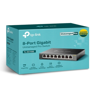 SWITCH TP-LINK 8P SMART GIGABIT TL-SG108E